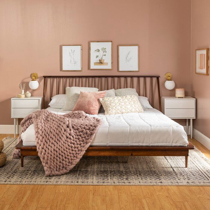 Dorinda Solid Wood Platform Bed-King thumbnail 2
