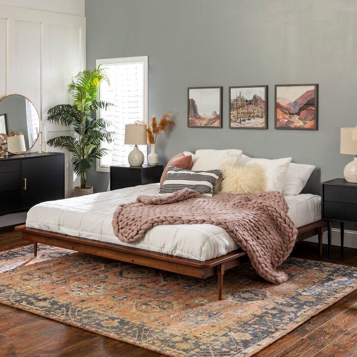 Dorinda Solid Wood Platform Bed-King thumbnail 4