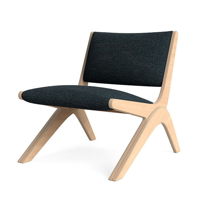 Latte Arcadia Lounge Chair in Arctic Navy thumbnail 2