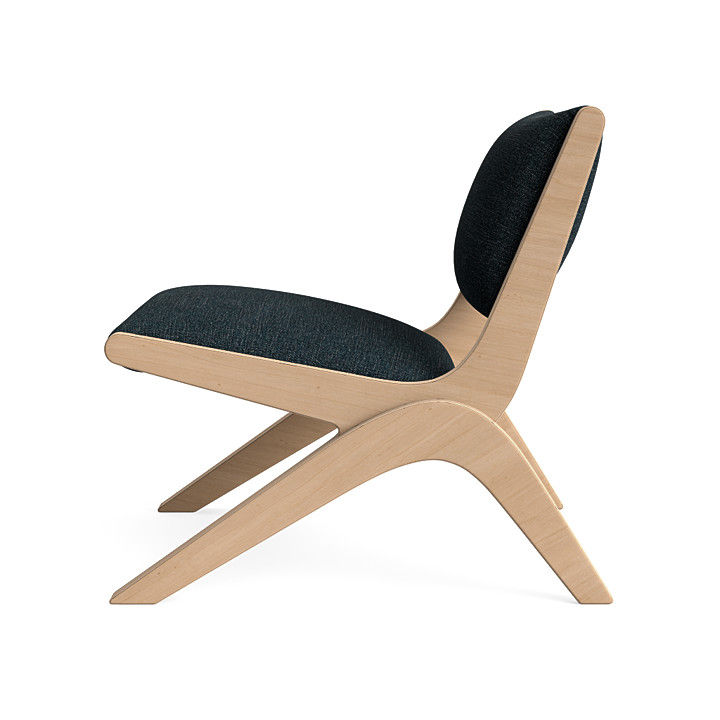 Latte Arcadia Lounge Chair in Arctic Navy thumbnail 4