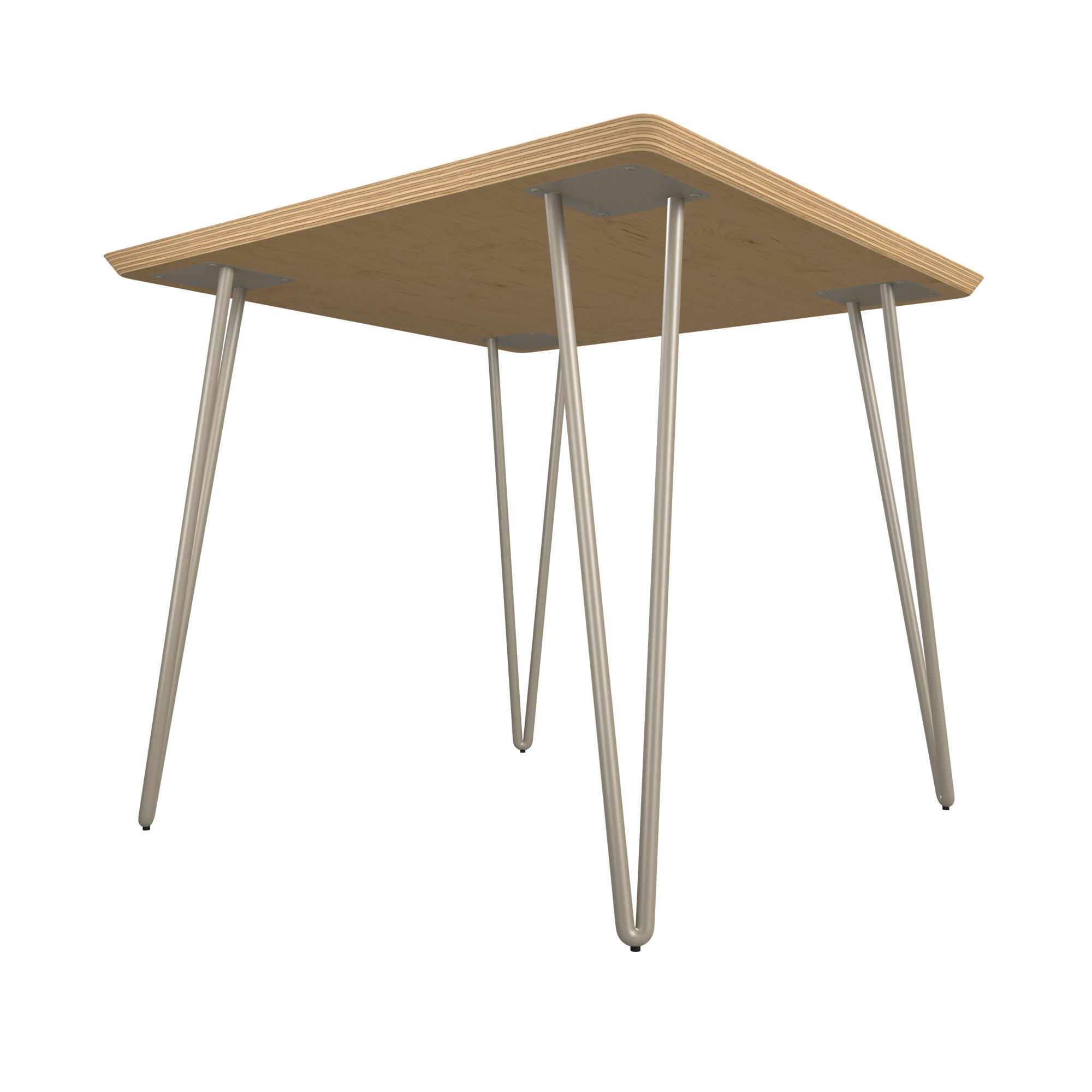 Latte Square Side Table in Black thumbnail 3
