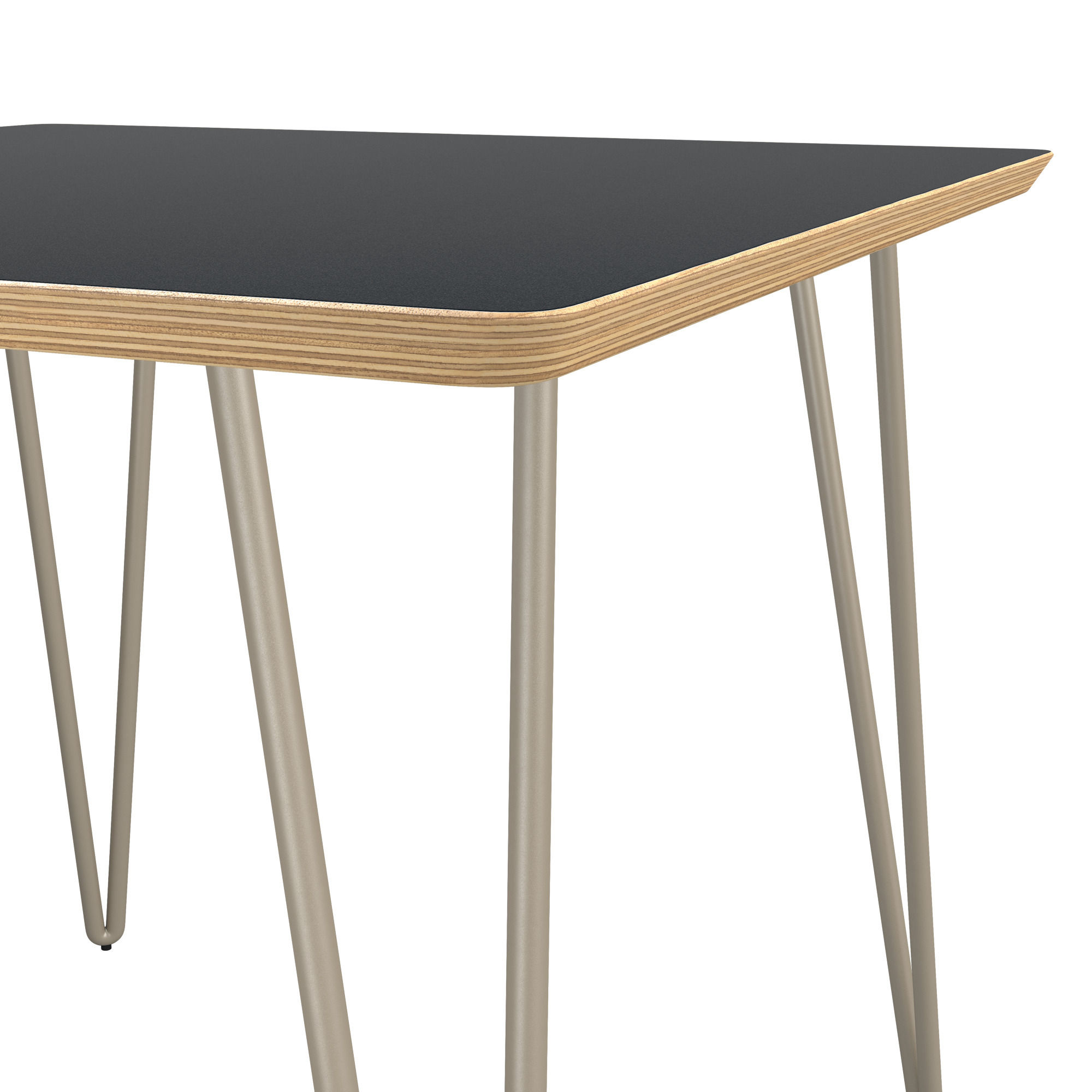 Latte Square Side Table in Black thumbnail 4