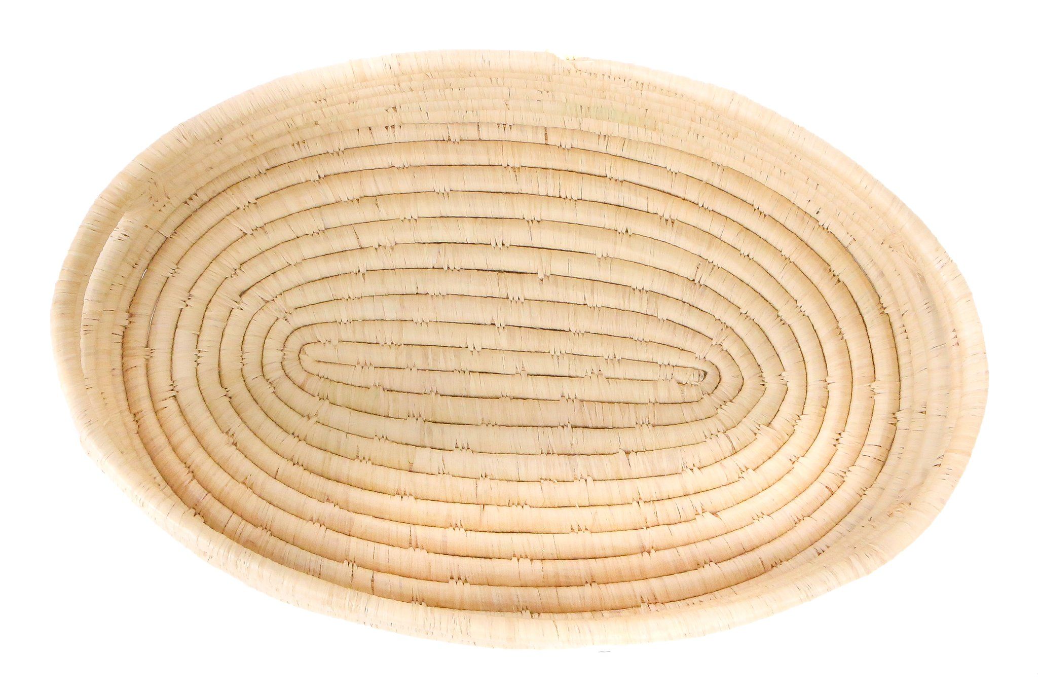 Natural Raffia Bread Basket With Handles thumbnail 2