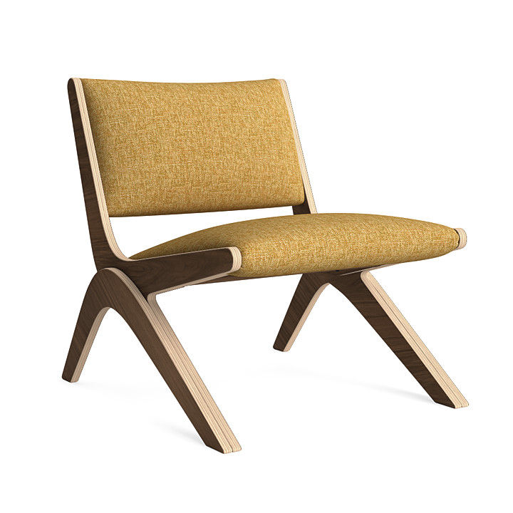 Espresso Arcadia Lounge Chair in Butterscotch thumbnail 3