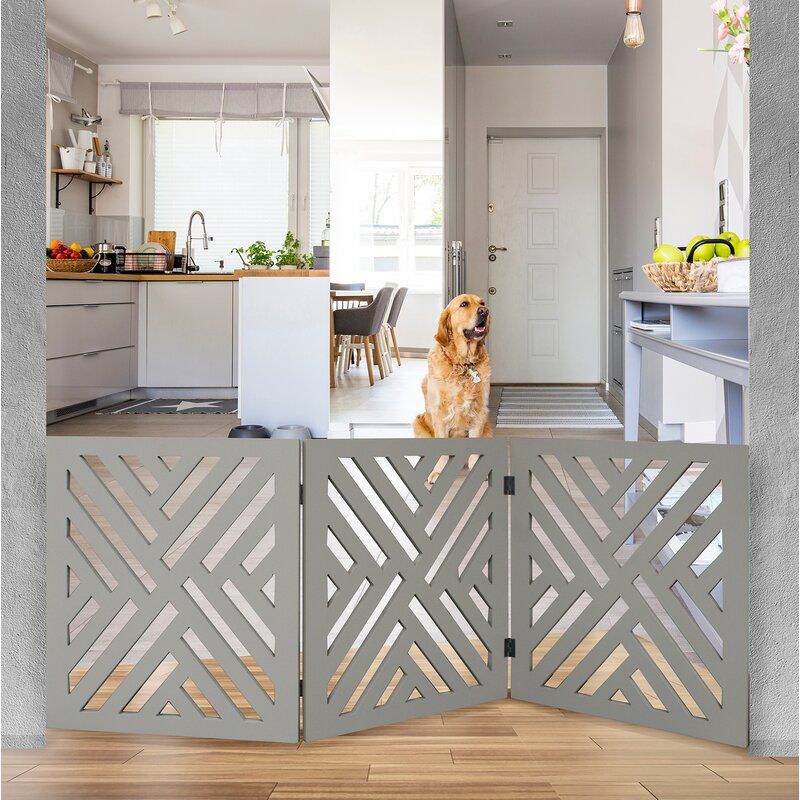 Lattice Free Standing Pet Gate thumbnail 3