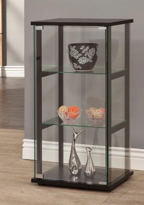 Acelynn 3 Tier Console Curio Cabinet thumbnail 2