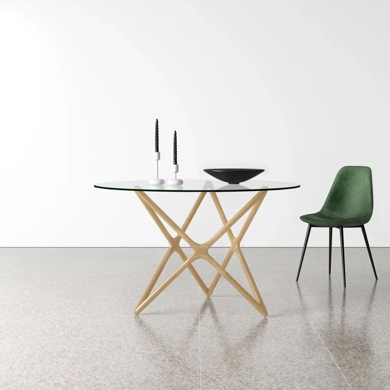 Otta Solid Wood Dining Table thumbnail 3