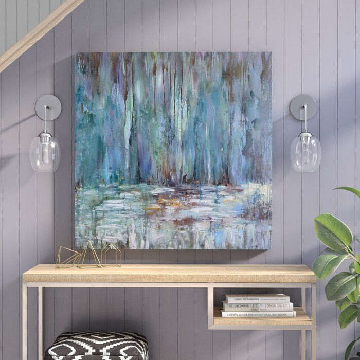'Waterfall' Painting on Wrapped Canvas Unframed thumbnail 3