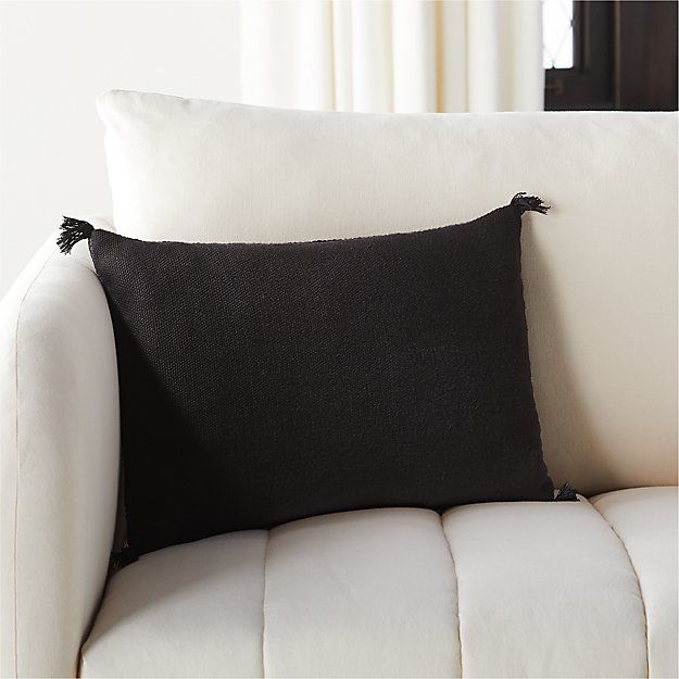 PLAIT BLACK PILLOW thumbnail 2