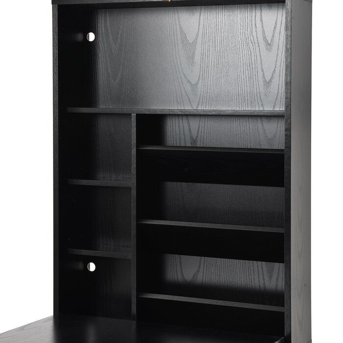 Mitcham Floating Desk with Hutch thumbnail 3