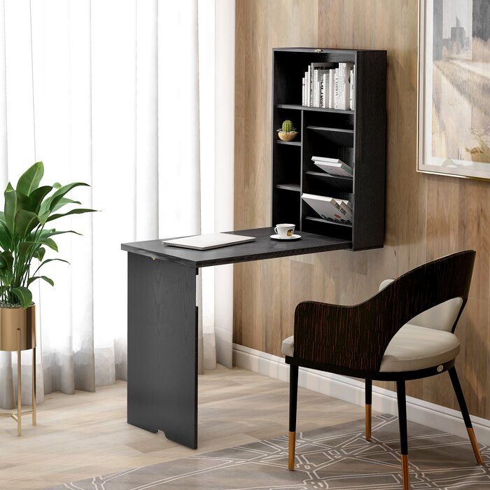 Mitcham Floating Desk with Hutch thumbnail 6