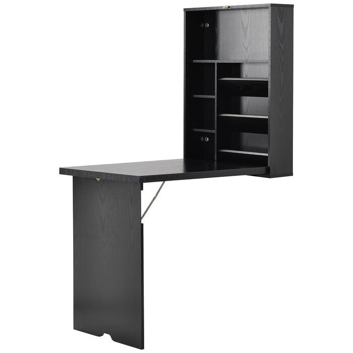 Mitcham Floating Desk with Hutch thumbnail 7