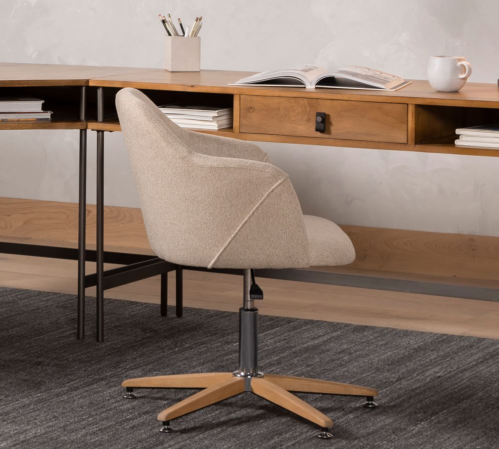 Colusa Upholstered Swivel Desk Chair thumbnail 6