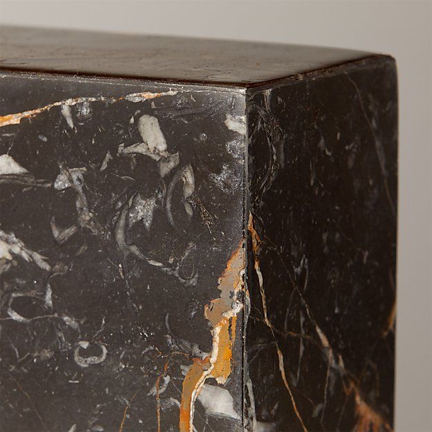 Floral Marble With Hemp Shade Rectangular Table Lamp thumbnail 2