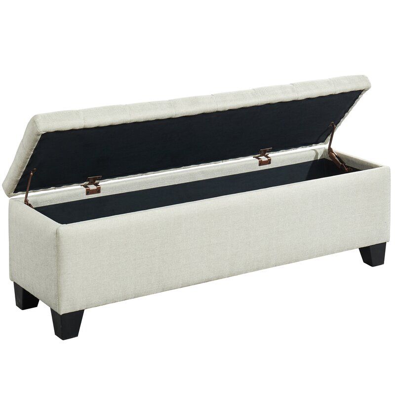 Lizzie Upholstered Storage Bench thumbnail 4