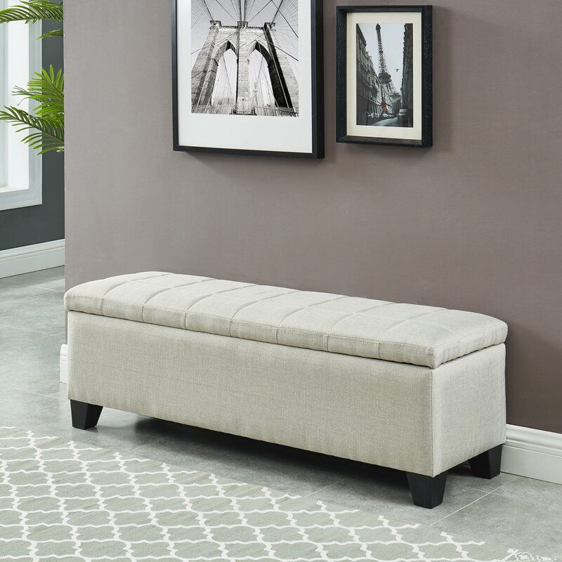 Lizzie Upholstered Storage Bench thumbnail 6