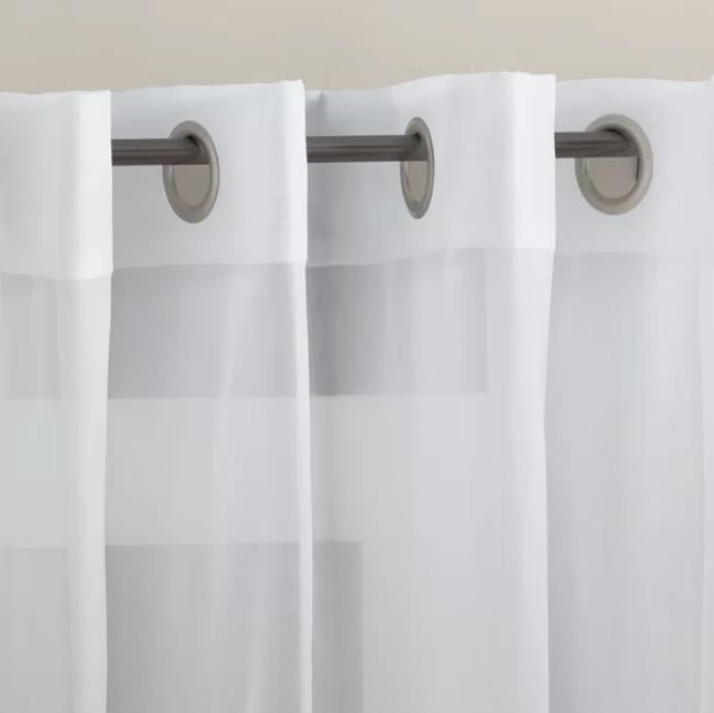 Wayfair Basics Solid Sheer Grommet Single Curtain Panel thumbnail 2
