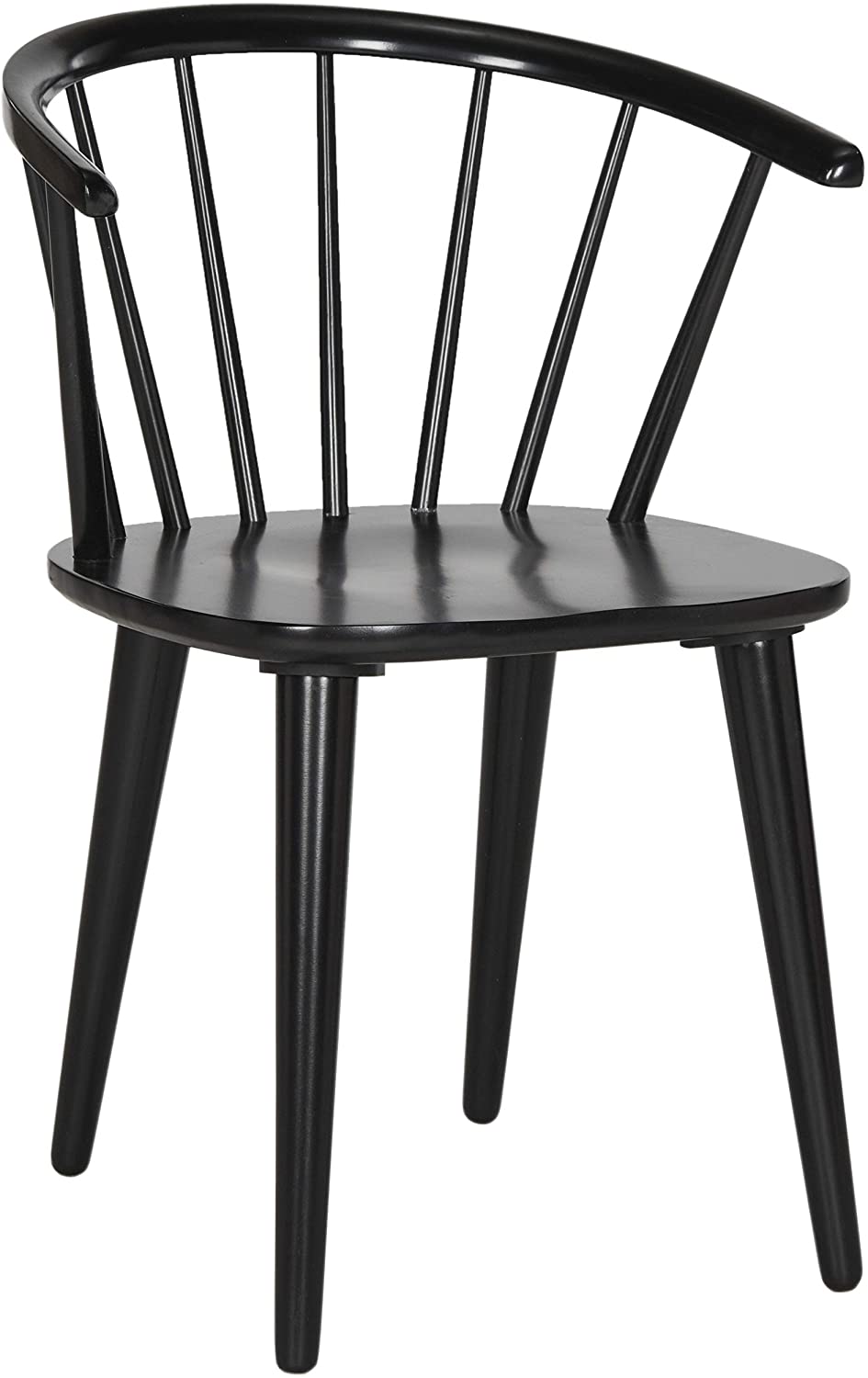 Blanchard Black Curved Spindle Side Chair thumbnail 2