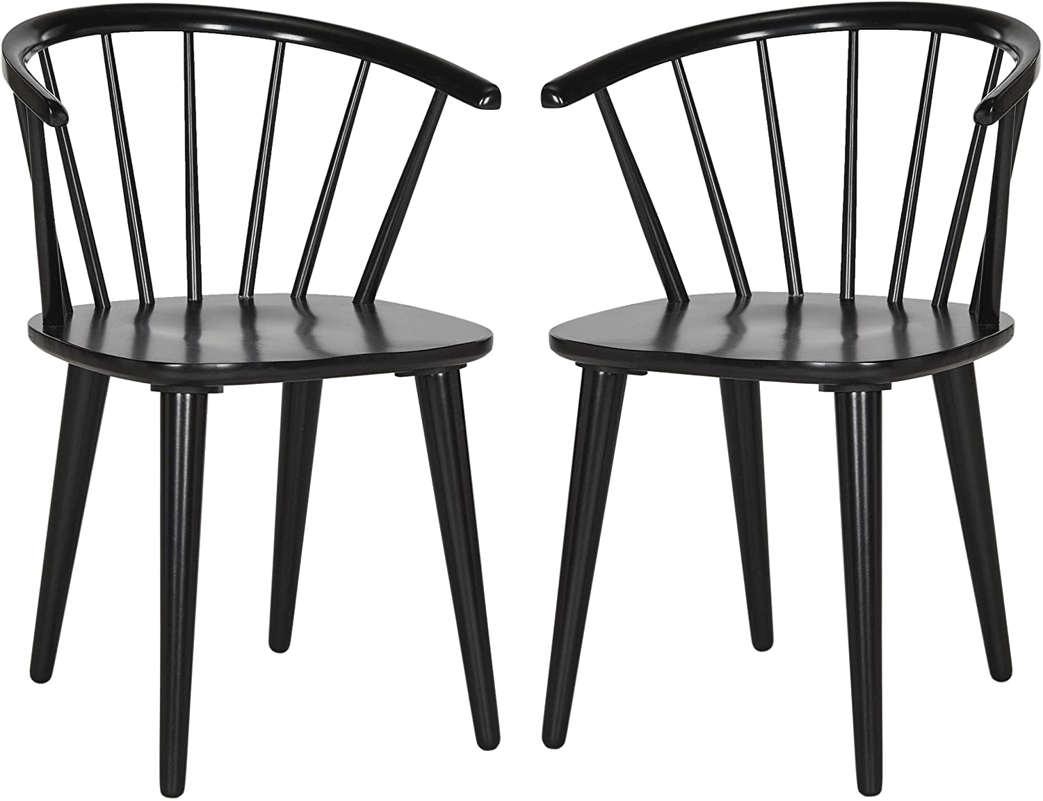 Blanchard Black Curved Spindle Side Chair thumbnail 3