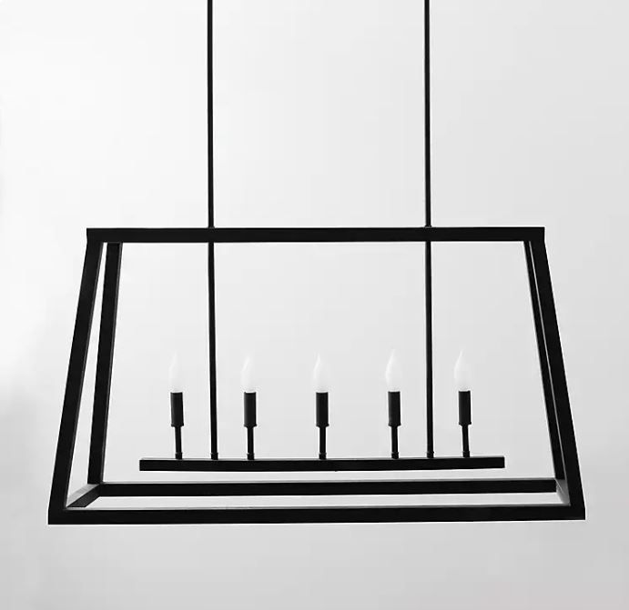 Black Double Canopy Chandelier thumbnail 2