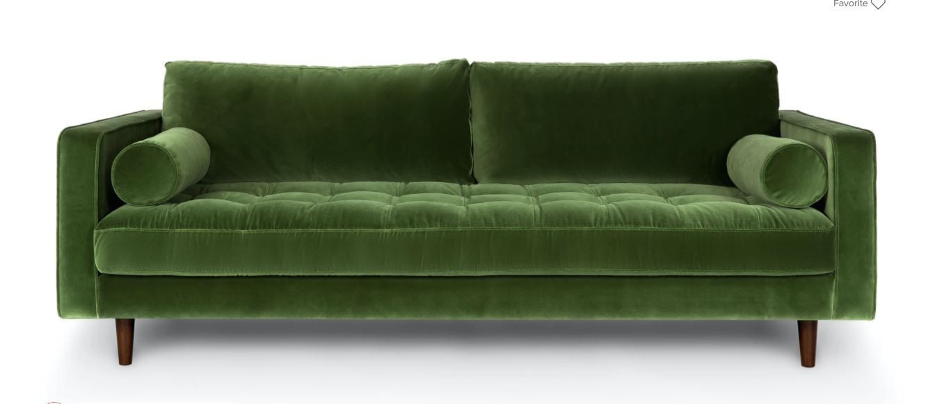 Sven Grass Green Sofa thumbnail 3