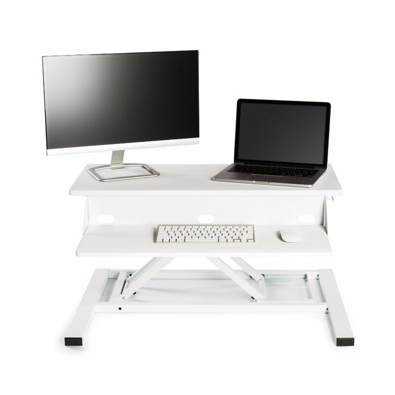 West Wick Height Adjustable Standing Desk Converter thumbnail 4