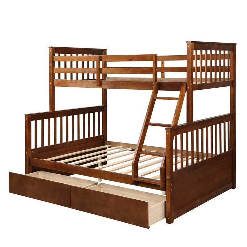 Biskra Twin Over Full Bunk Bed with 2 Drawers thumbnail 2