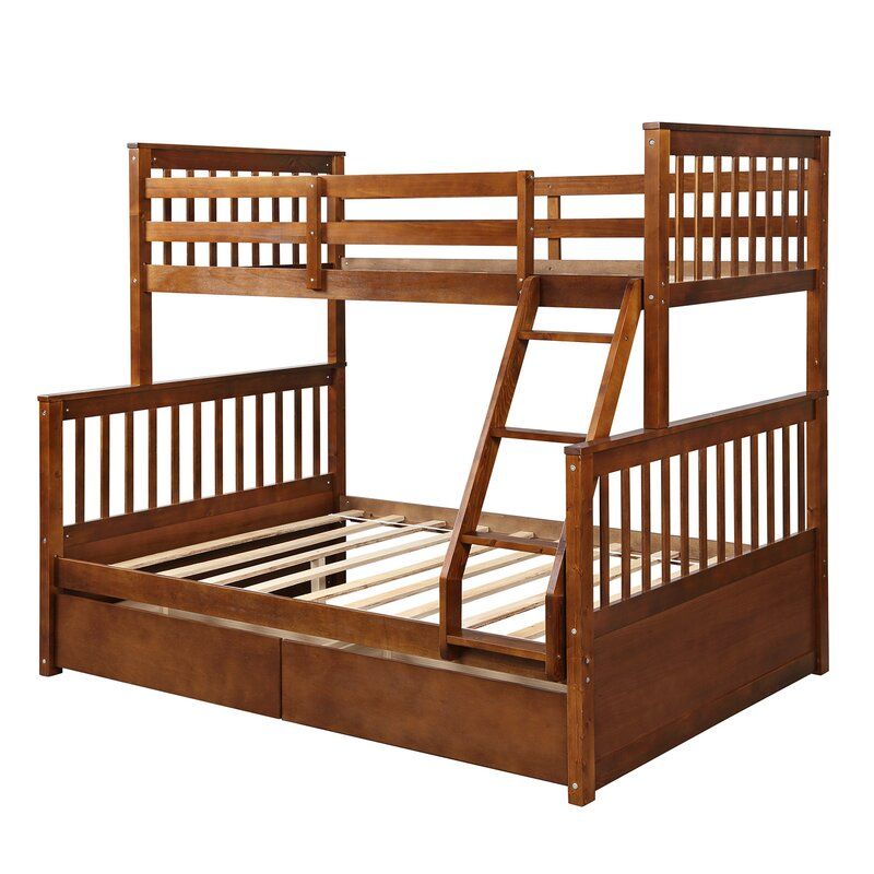 Biskra Twin Over Full Bunk Bed with 2 Drawers thumbnail 4