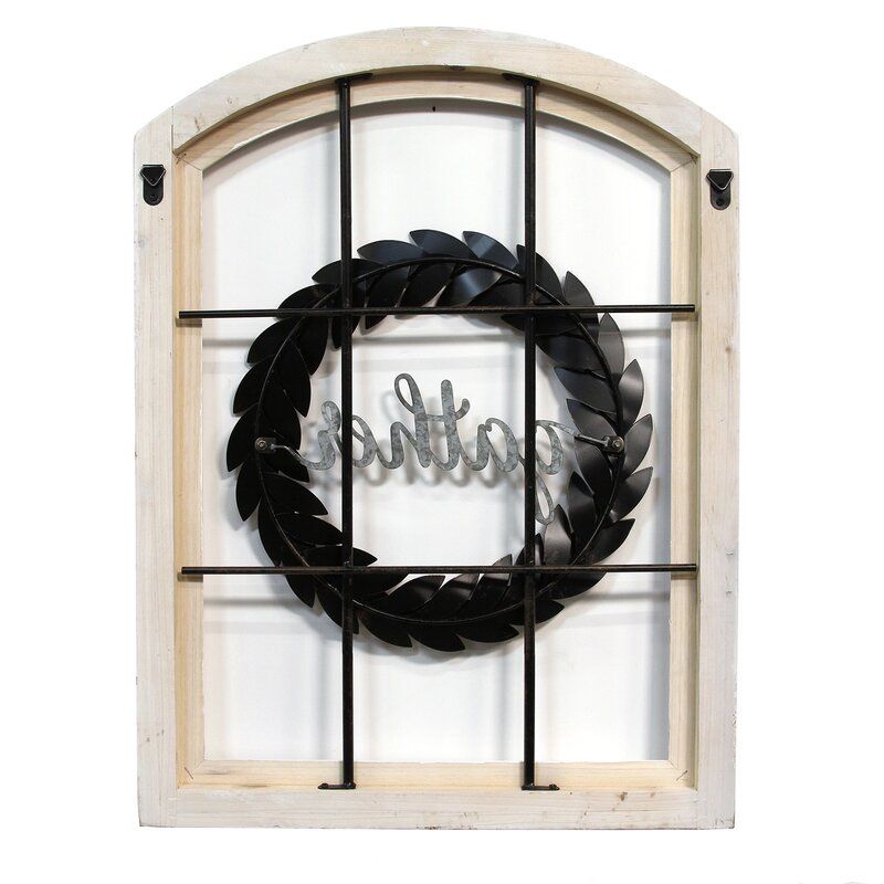Decorative Window and Wreath Wall Decor  thumbnail 5