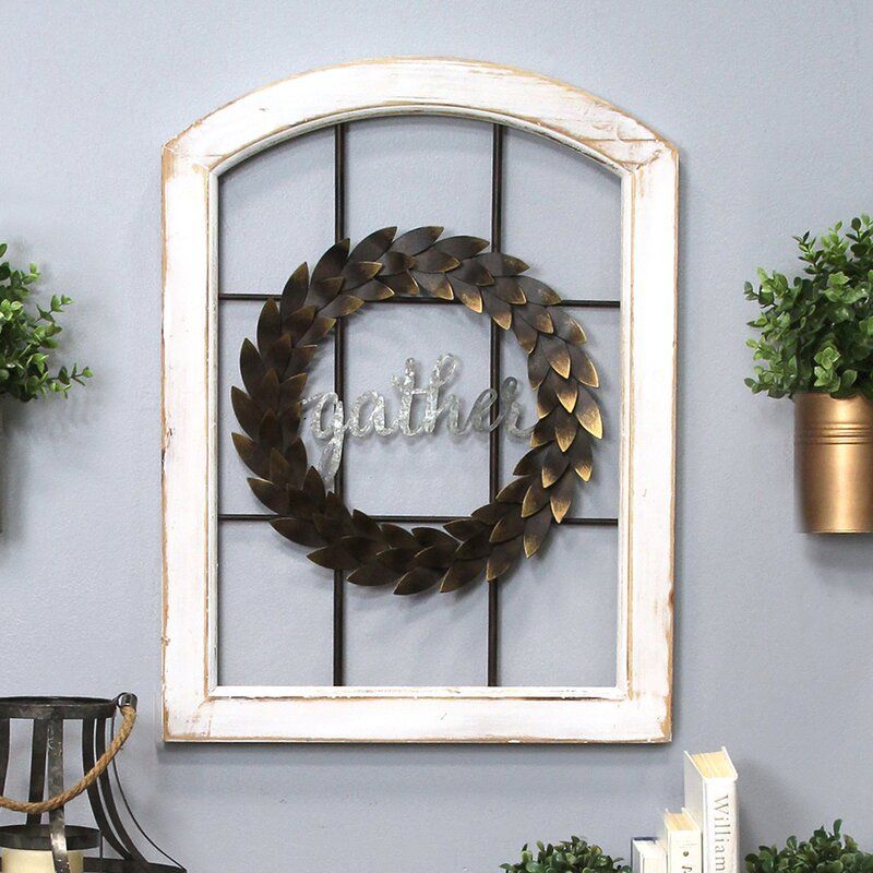 Decorative Window and Wreath Wall Decor  thumbnail 8