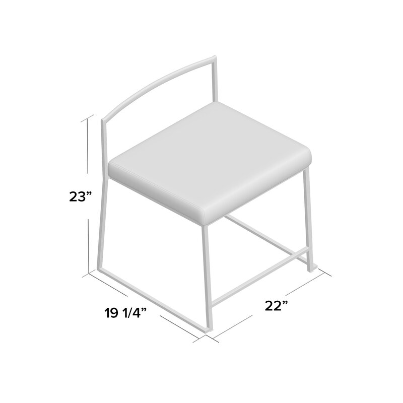 Gary Upholstered Slat Back Side Chair thumbnail 3