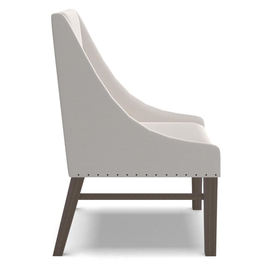 Milan Slope Upholstered Dining Armchair thumbnail 2