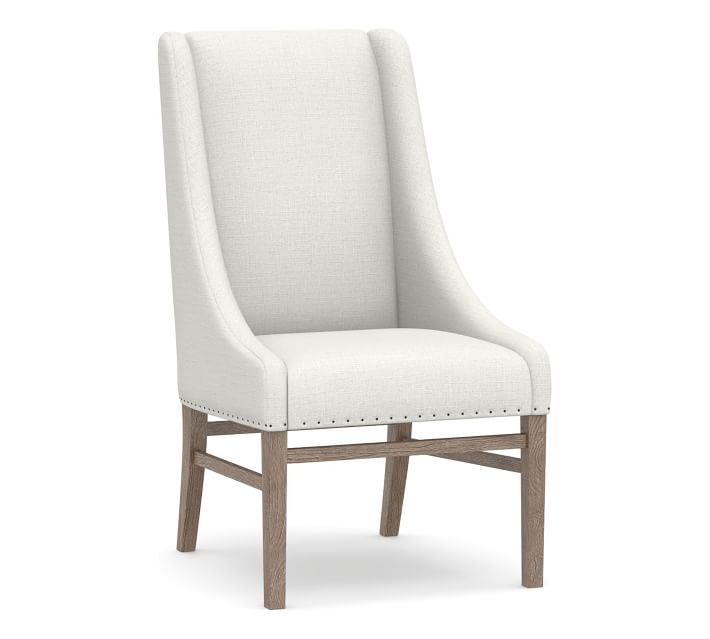 Milan Slope Upholstered Dining Armchair thumbnail 3