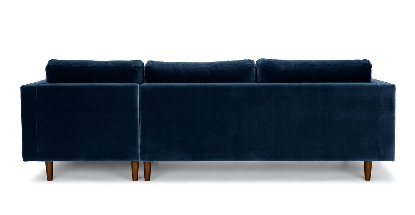 Sven Cascadia Blue Right Sectional Sofa thumbnail 5
