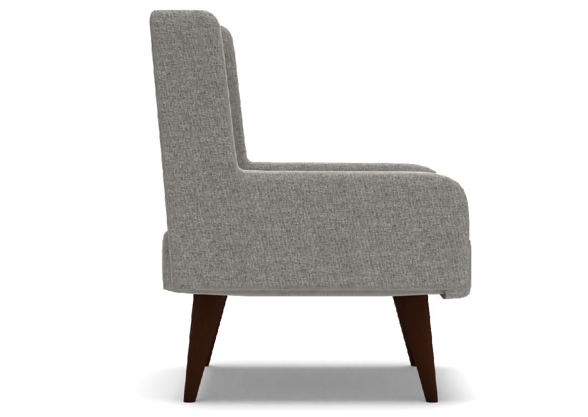 2pc Durell Chair and Ottoman Gray thumbnail 2