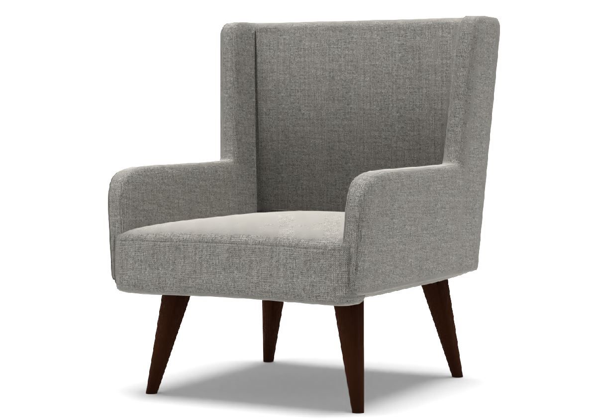 2pc Durell Chair and Ottoman Gray thumbnail 3