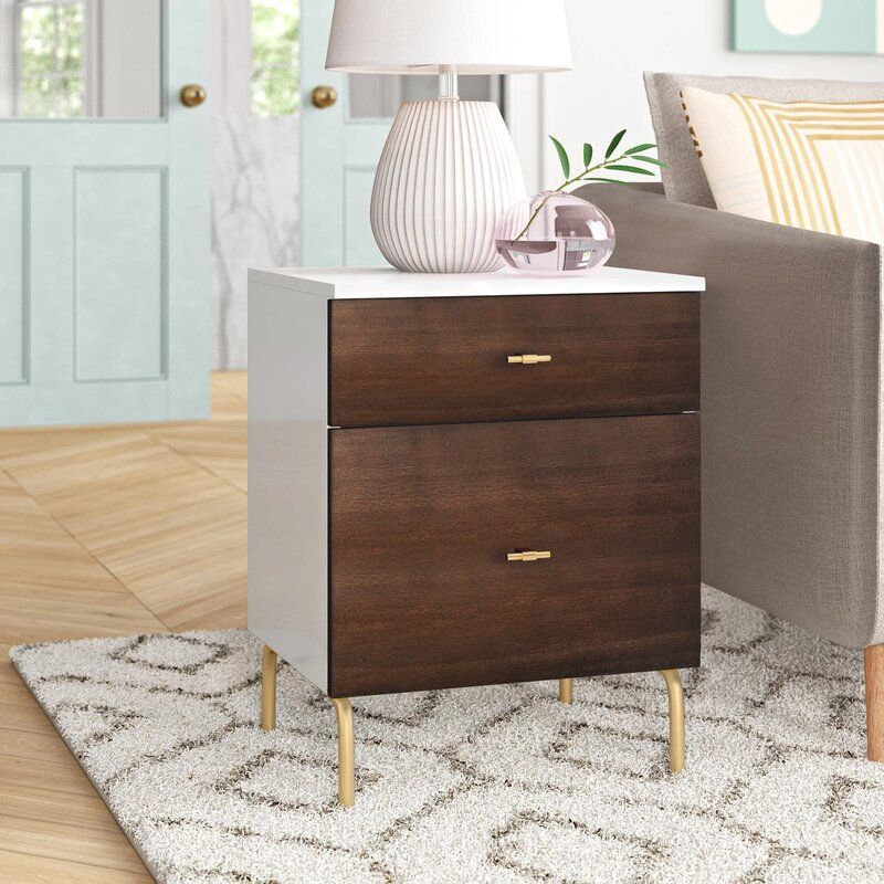 Genevieve 2 Drawer Nightstand thumbnail 2