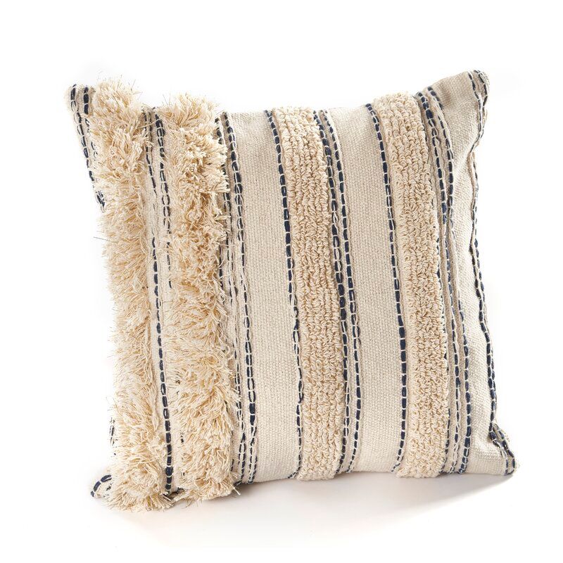 Ralon Luxury Cotton Throw Pillow With Insert-20"x20" thumbnail 4
