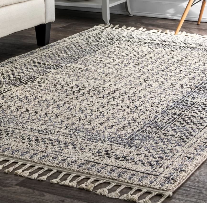 Baer Geometric Multi Gray Area Rug-9'x6' thumbnail 2