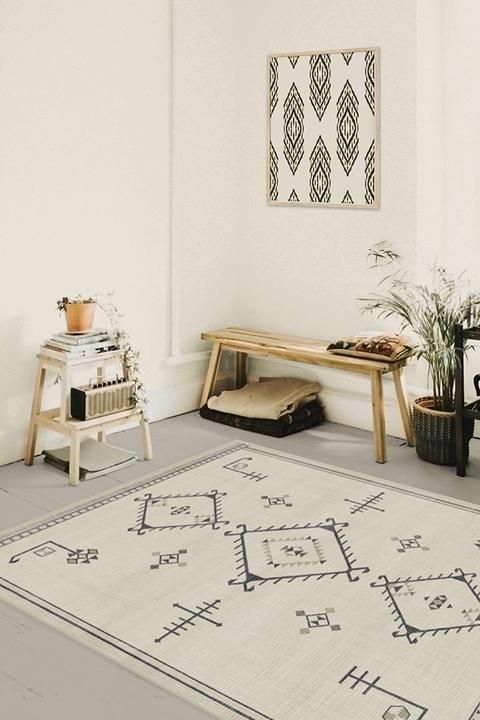 Damali Black & White Rug-5'x7' thumbnail 3