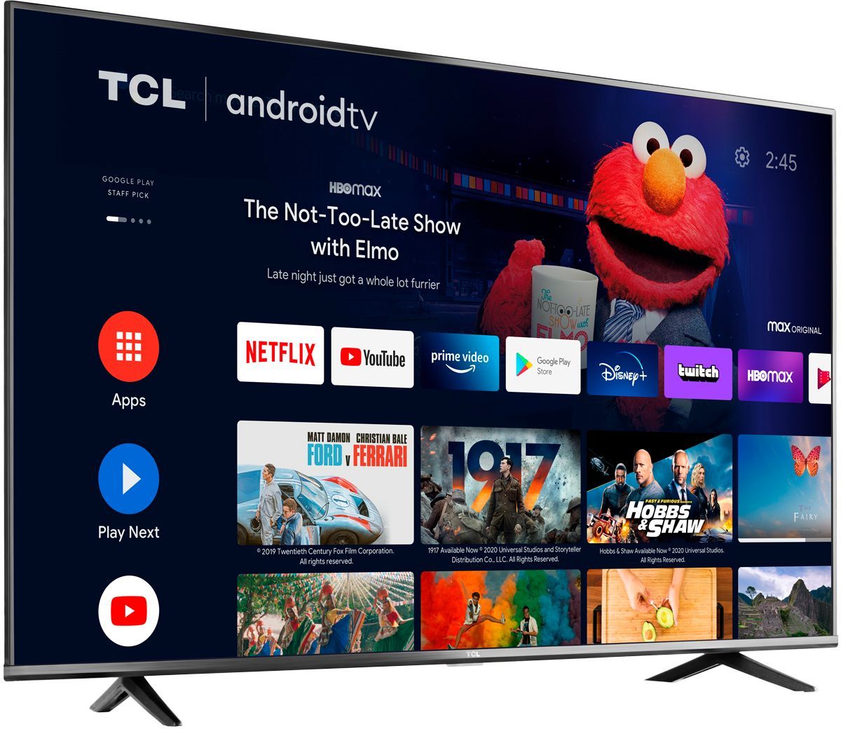TCL 55 in Class 4 Series LED 4K UHD Smart Android TV thumbnail 3
