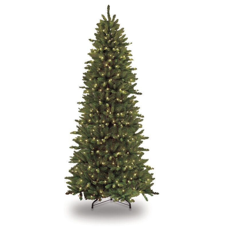 Pre lit Slim Fraser Green Fir Artificial Christmas Tree thumbnail 4