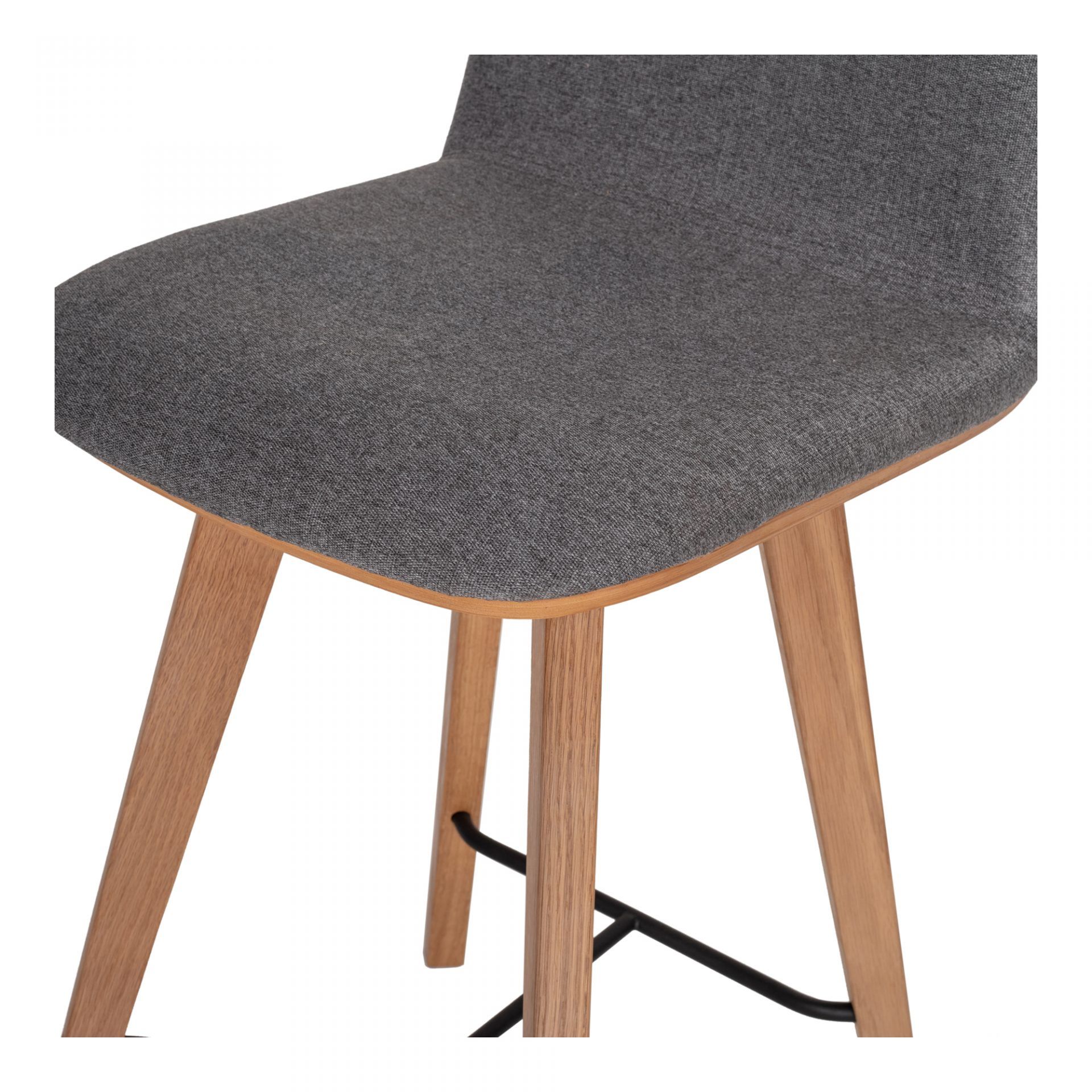 Freya Grey Fabric Counter Stool thumbnail 4