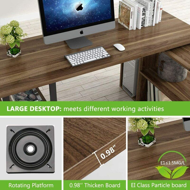 Alphones Reversible L Shape Desk thumbnail 3