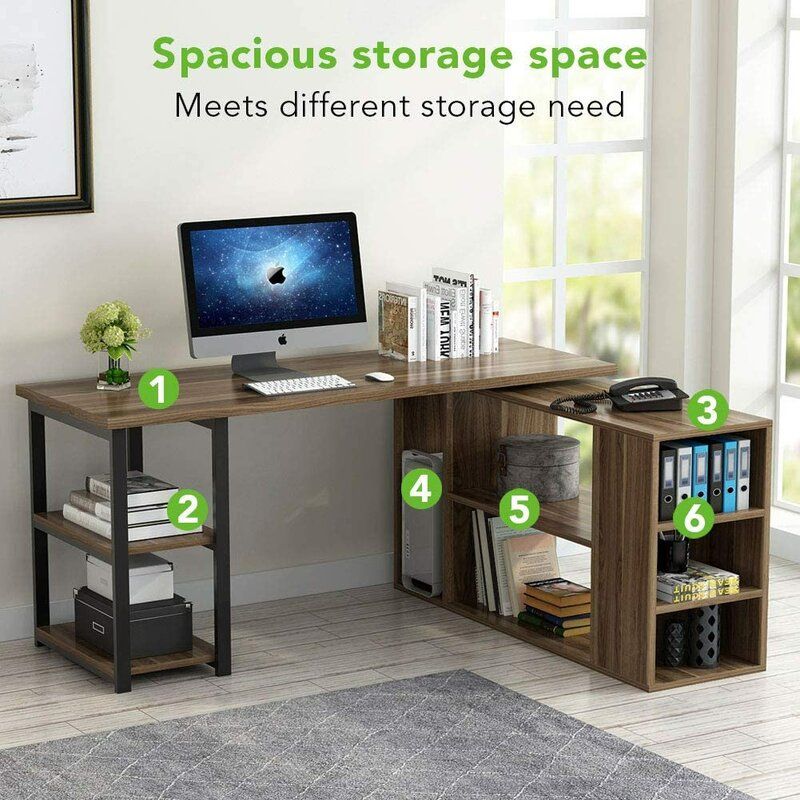 Alphones Reversible L Shape Desk thumbnail 5