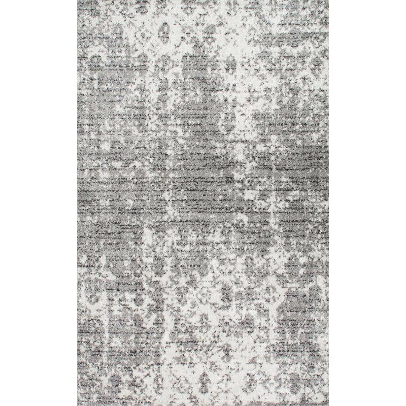 Waterbury Abstract Gray Area Rug-4'x4' thumbnail 2
