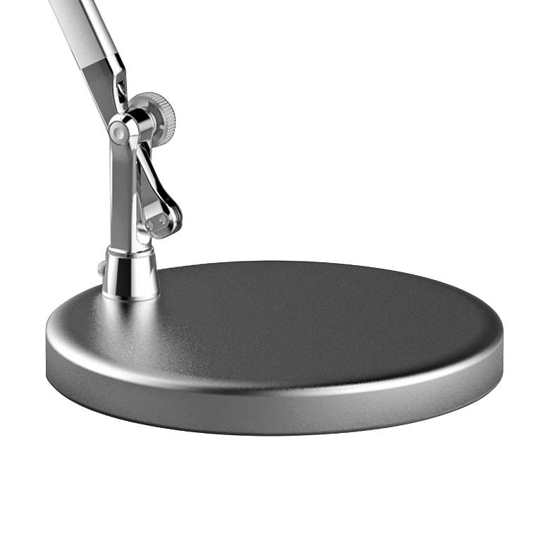 Gremle LED Adjustable Modern Desk Lamp in Silver thumbnail 2