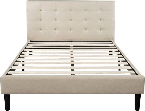 Leonard Tufted Upholstered Platform Bed-King thumbnail 3