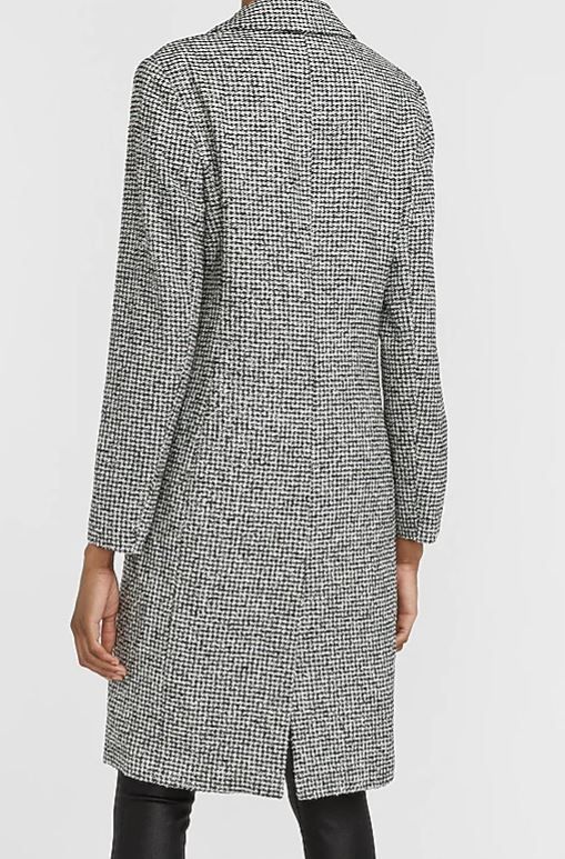 Houndstooth Two Button Car Coat thumbnail 2