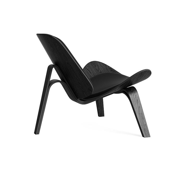 Black Vita Lounge Chair in Onyx  thumbnail 4